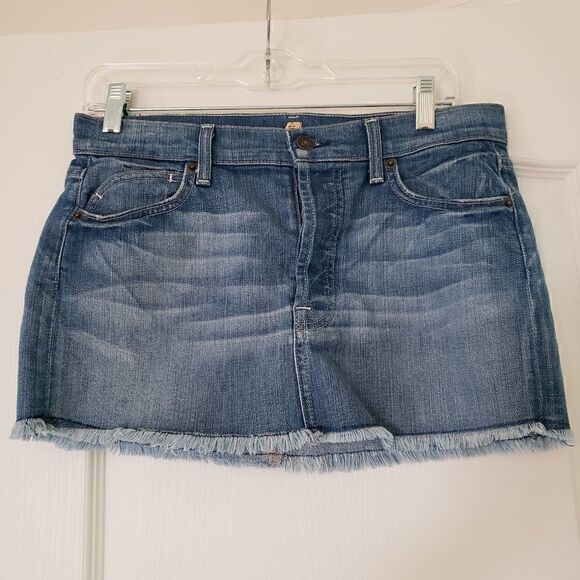 7 For All Mankind Sunset Honolulu Denim Skirt Size 27 - Picture 2 of 5